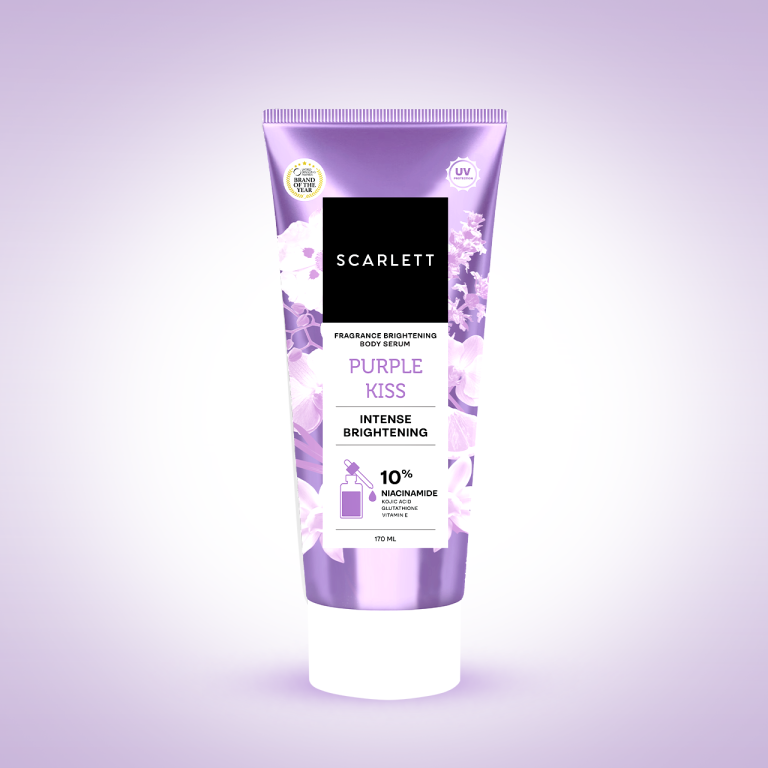 Scarlett Fragrance Brightening Body Serum Purple Kiss 170ml