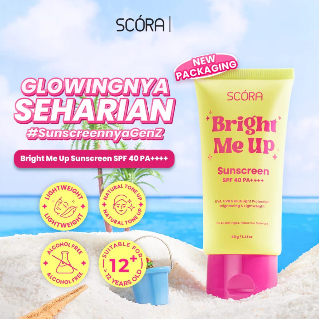 Scora bright me up sunscreen Spf 40 PA+++++