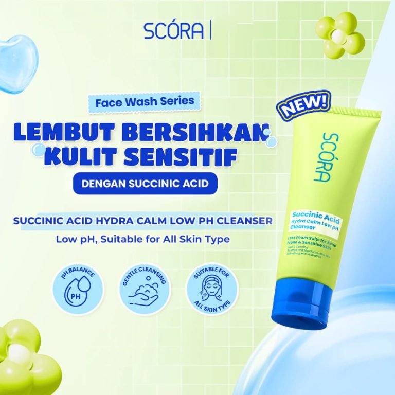 Scora Succinic Acid Hydra Calm Low pH Cleanser 100g
