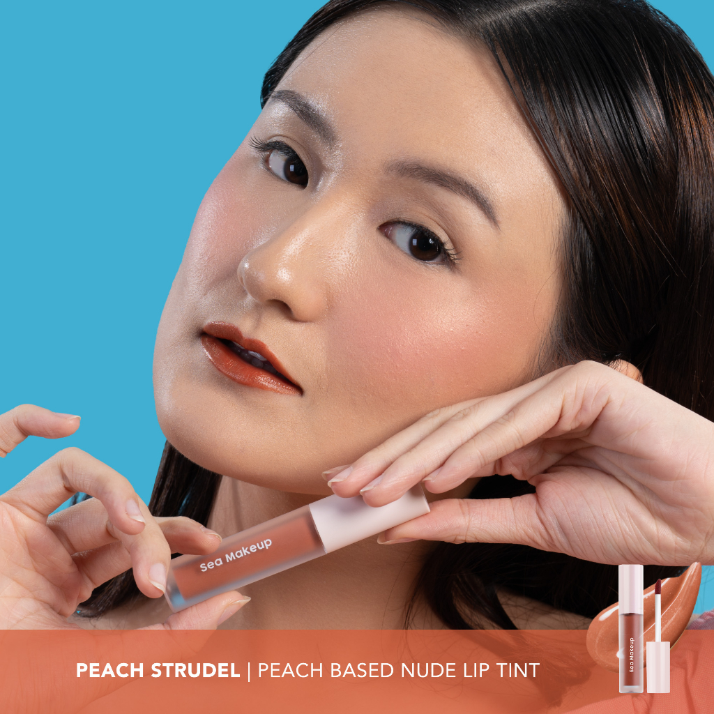 Sea Makeup Hydrating Glossy Jelly tint peach strudel