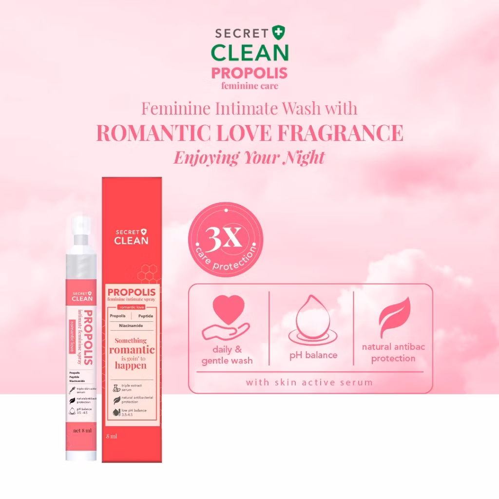 Secret Clean Propolis Intimate Spray Something Romantic is Goin to Happen 8ml