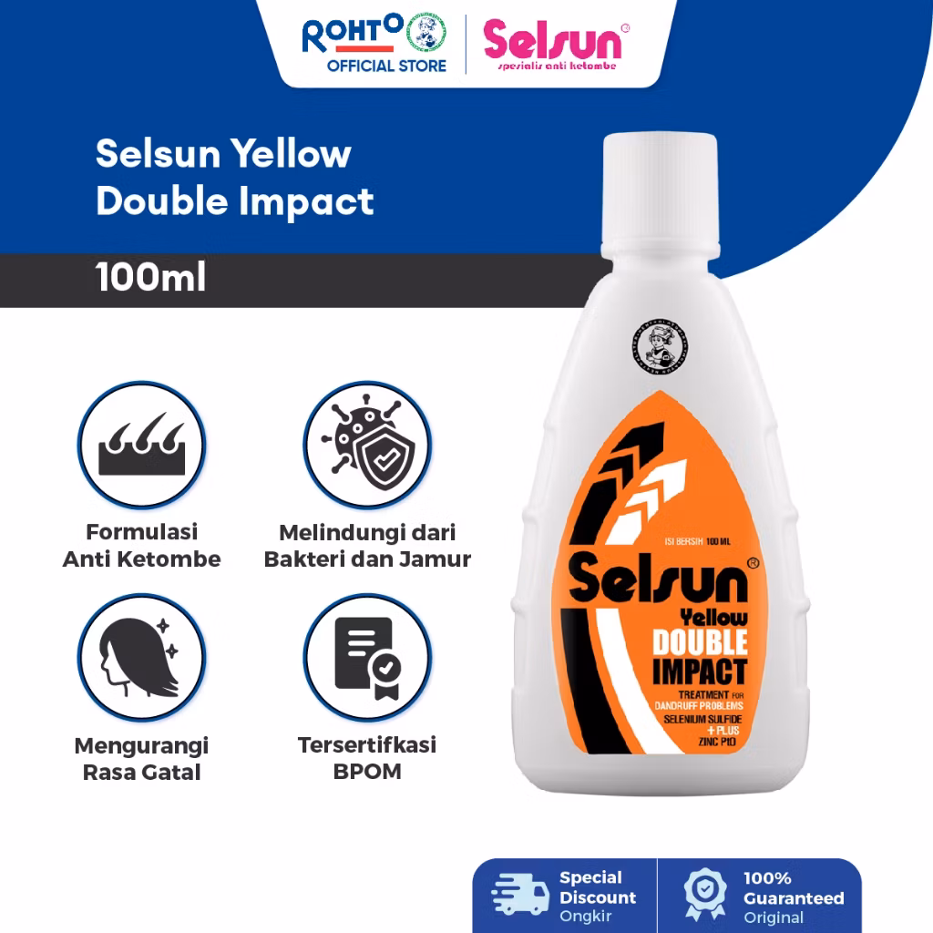 Selsun Shampoo Yellow Double Impact 100Ml