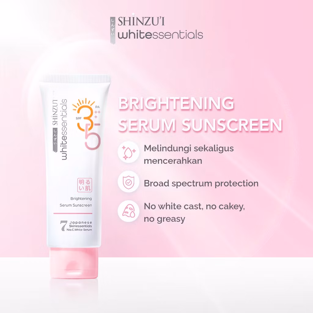 Shinzui Whitessentials Serum Sunscreen SPF 35 PA+++ 30ml