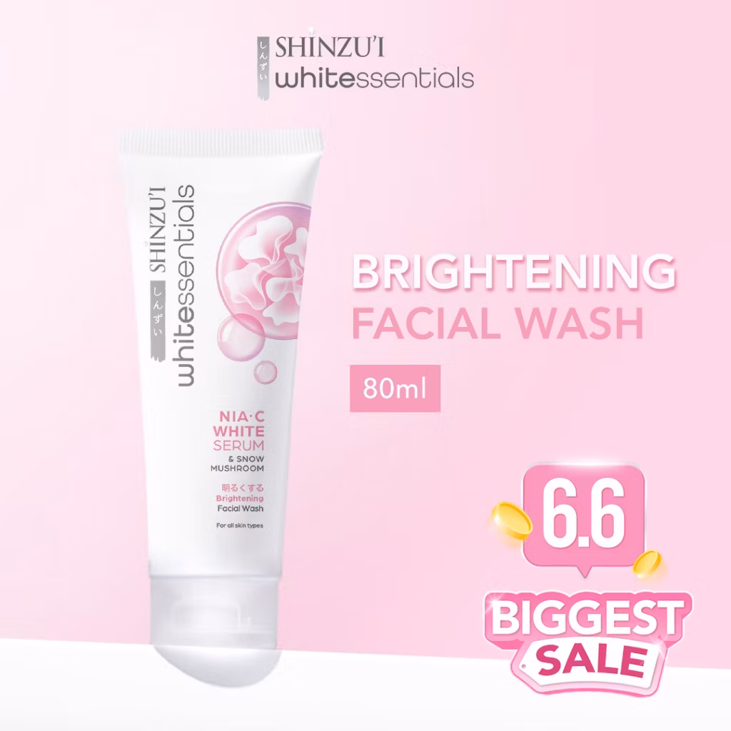 Shinzui Whitessentials Brightening Facial Wash 80ml