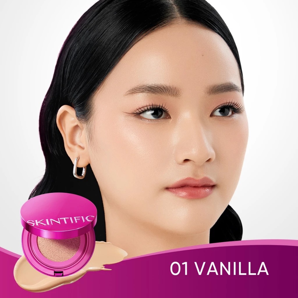 Skintific Cover Glow Perfect Cushion 01 Vanilla 11g