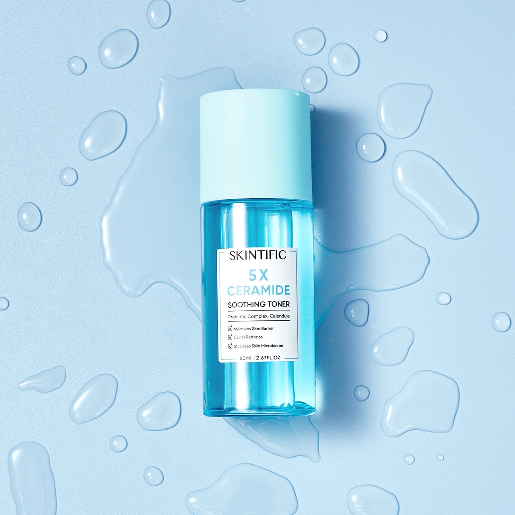 SKINTIFIC 5X Ceramide Soothing Toner Skin Barr Repair Toner with Calendula 80ml