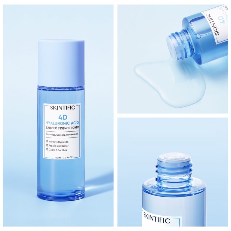 SKINTIFIC 4D Hya Acid (HA) Barrier Ess. Toner Hydra. Ton. Defeat Dry. In10S100ML