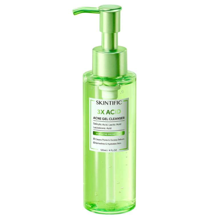 Skintific 3x Acid Acne Gel Cleanser 120ml