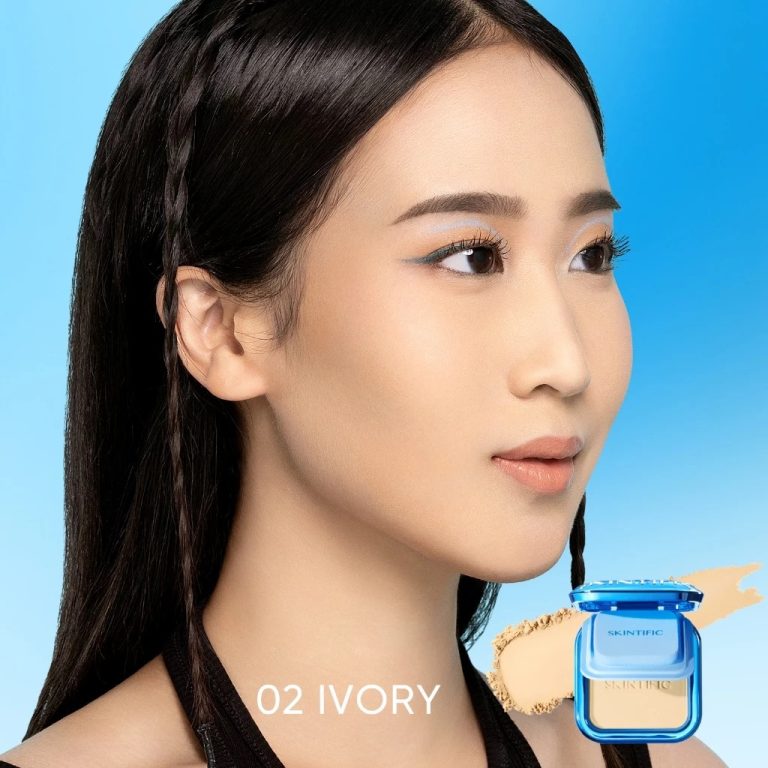 Skintific ultra cover powder foundation Ivory 9gr