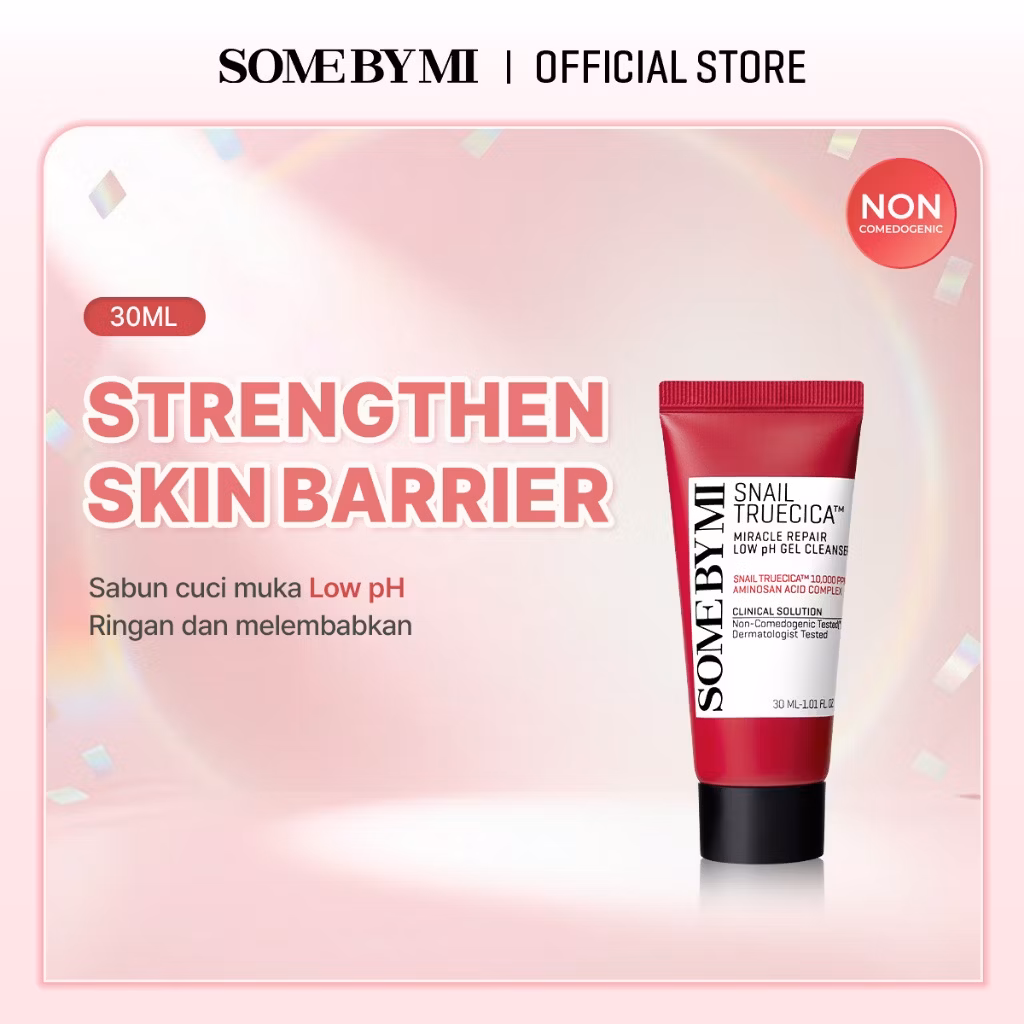 SOME BY MI SNAIL TRUECICA MIRACLE REPAIR LOW pH GEL CLEANSER 30ml