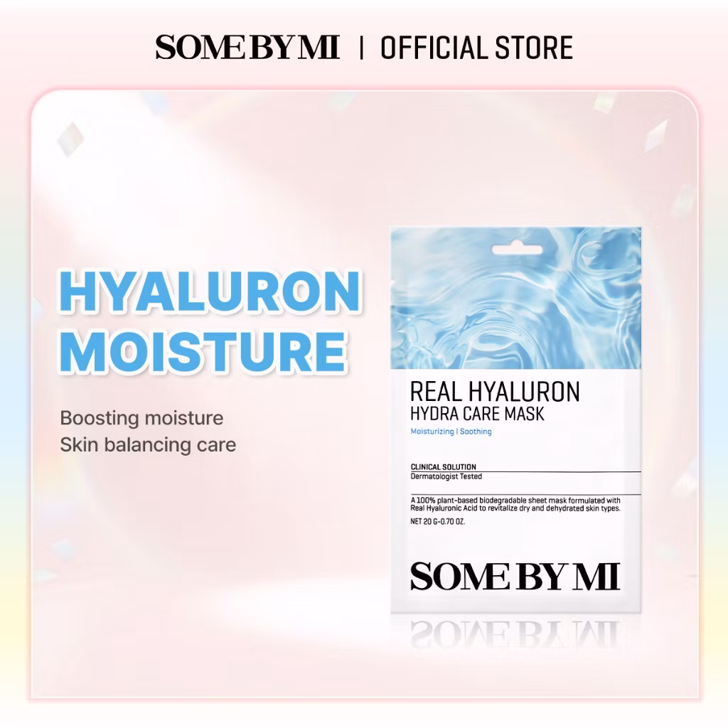 SOME BY MI REAL HYALURON HYDRA CARE MASK (10 Sheets in 1 Pack)