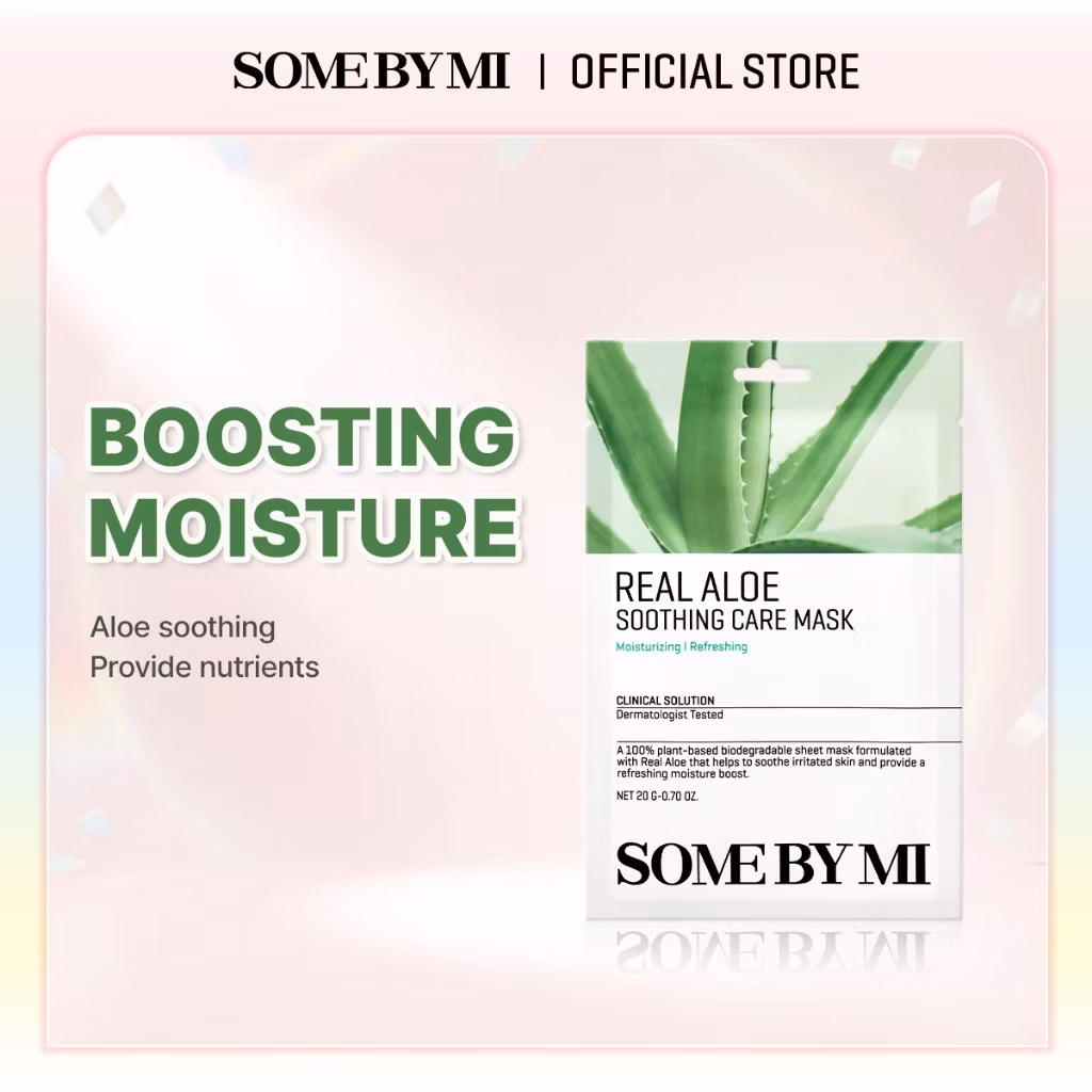 SOME BY MI REAL ALOE SOOTHING CARE MASK (10 Sheets in 1 Pack)