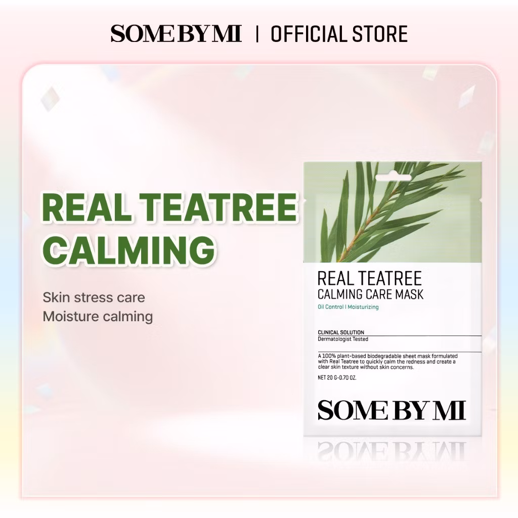 SOME BY MI REAL TEATREE CALMING CARE MASK (10 Sheets in 1 Pack)