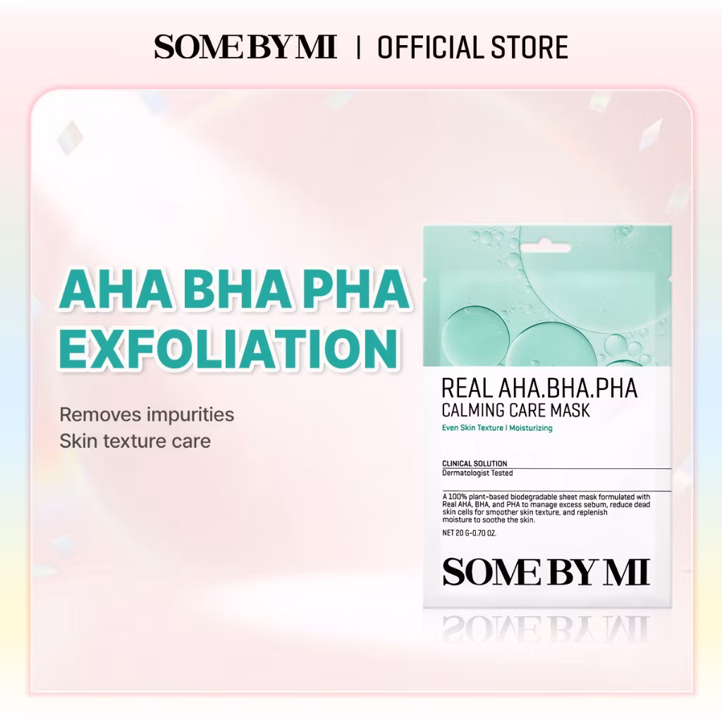 SOME BY MI REAL AHA-BHA-PHA CALMING CARE MASK (10 Sheets in 1 Pack)