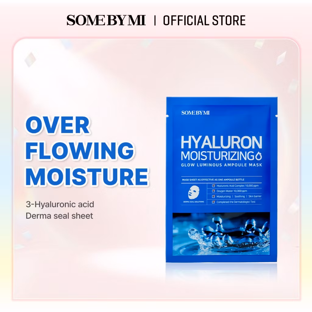 Some By Mi Hyaluron Moisturizing Glow Luminouse Ampoule Mask
