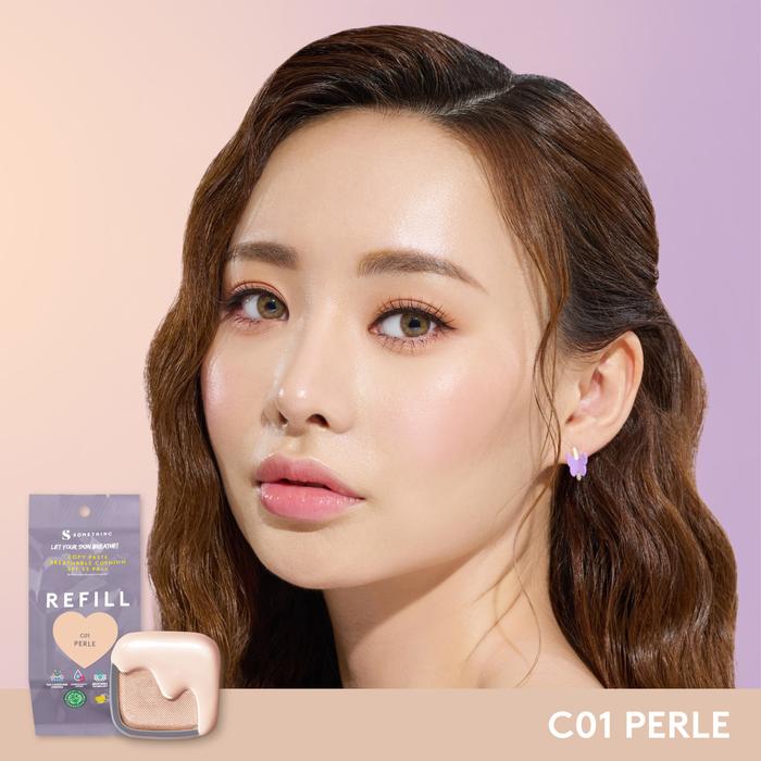 Refill Somethinc Copy Paste Breathable Mesh Cushion SPF 33PA+++ C01 Perle