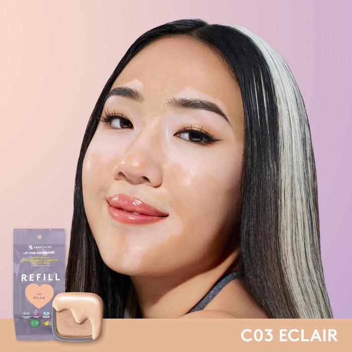 Refill Somethinc Copy Paste Breathable Mesh Cushion SPF 33PA+++ C03 Eclair