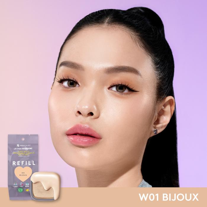 Refill Somethinc Copy Paste Breathable Mesh Cushion SPF 33PA+++ W01 Bijoux
