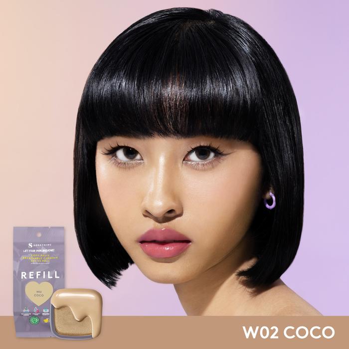 Refill Somethinc Copy Paste Breathable Mesh Cushion SPF 33PA+++ W02 Coco