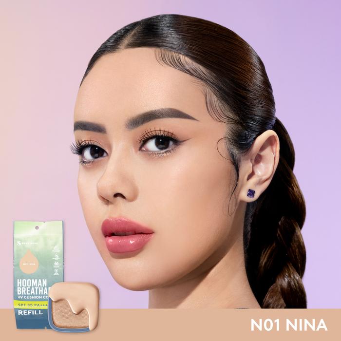 Refill Somethinc Hooman Breathable UV Cushion Cover SPF 35 PA++++ N01 Nina