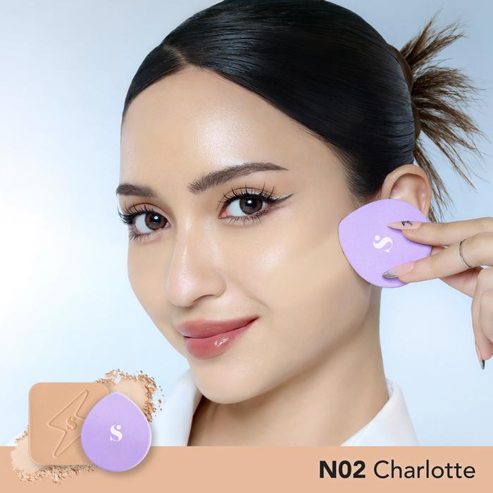 Somethinc Refil Powder Foundation Copy Paste N02 Charlotte