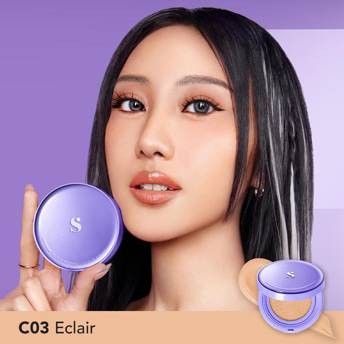Somethinc Coverblur Pro Filter Breathable Cushion SPF 40PA++++ C03 Eclair