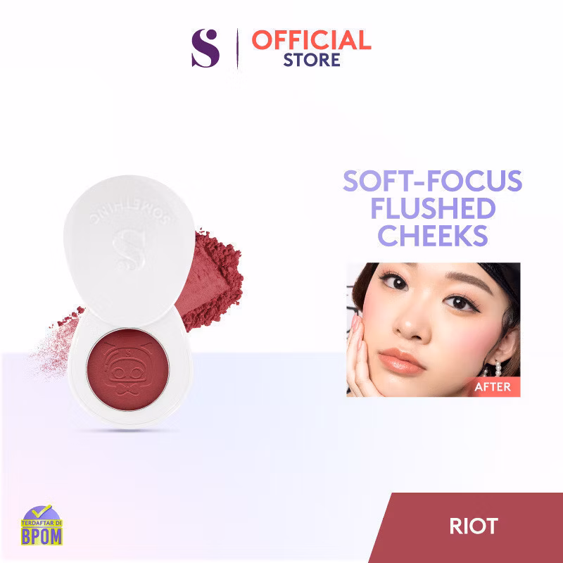 Somethinc Madamoiselle powder blush riot