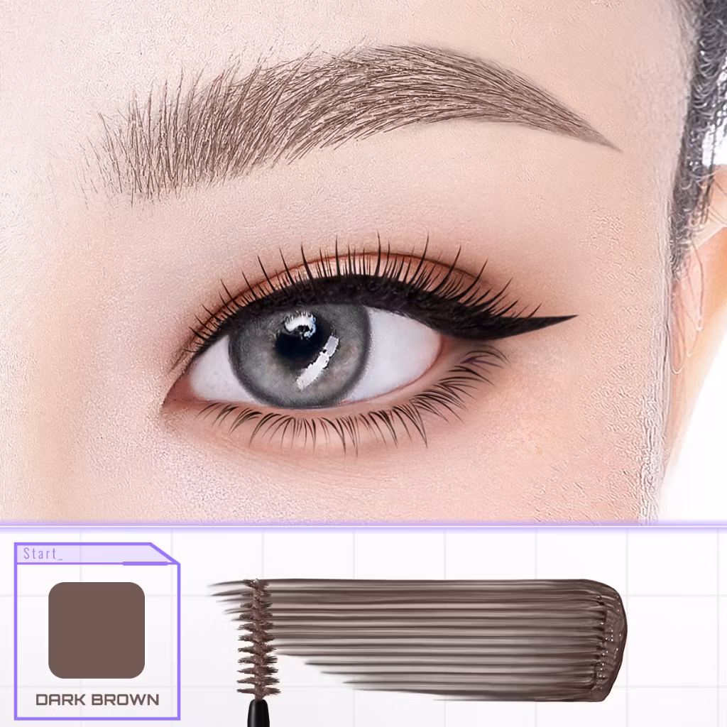 Somethinc Browcara 24 Hold Waterproof Brow Gel Dark Brown 3gr
