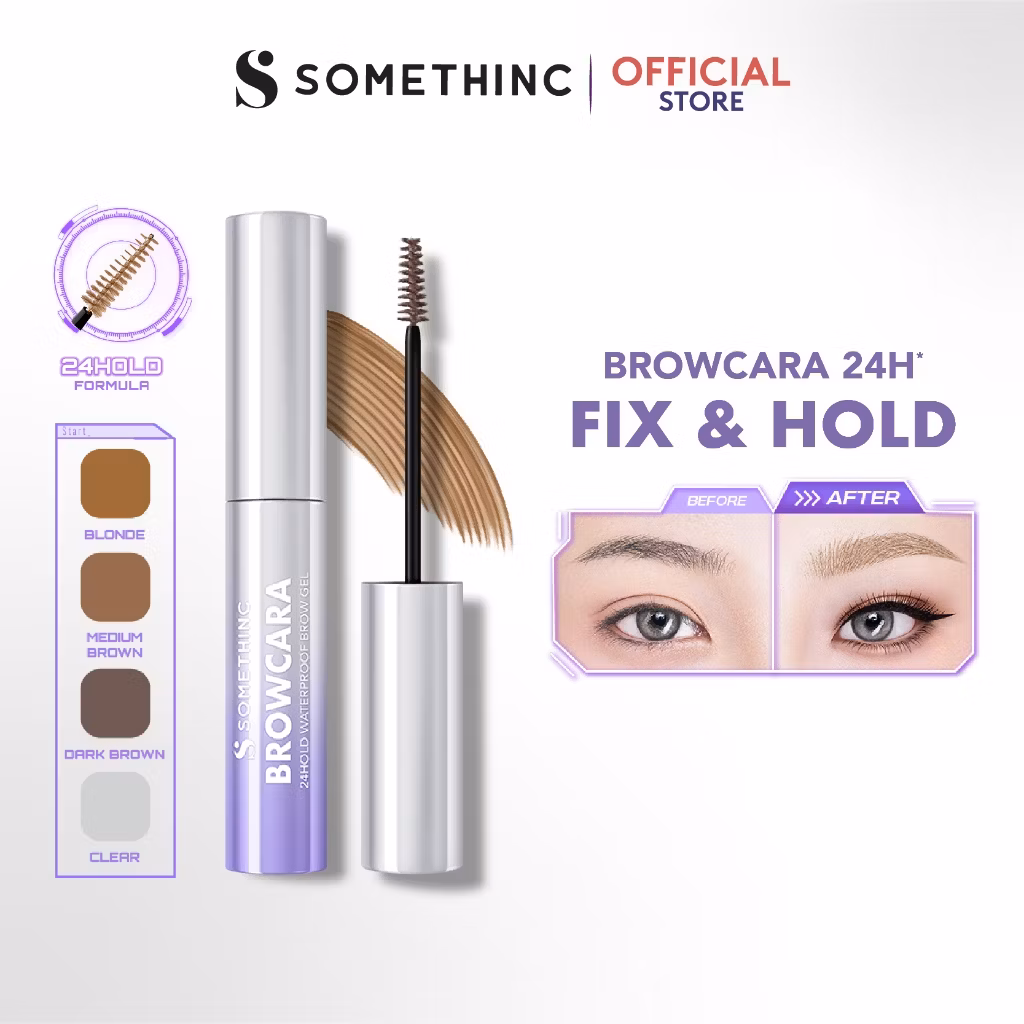 Somethinc Browcara 24 Hold Waterproof Brow Gel Blonde 3gr