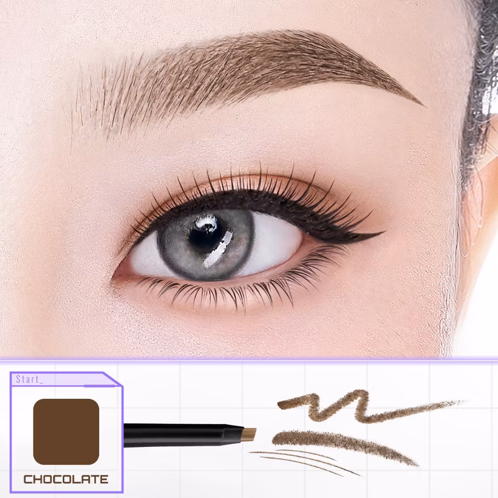 Somethinc Brow Filler Slim Retractable Eyebrow Chocolate