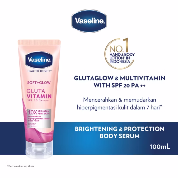 Vaseline HB Soft Glow Gluta Vitamin SPF 20 4x6x100ml