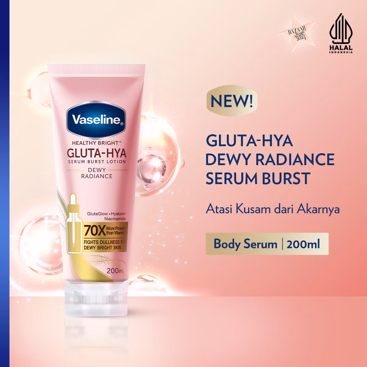 Vaseline GH Serum Burst Lotion Dewy Radiance 4x3x200ml