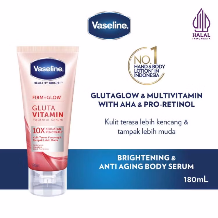 Vaseline Hb Firm Glow Vit Srm 2x6x180ml