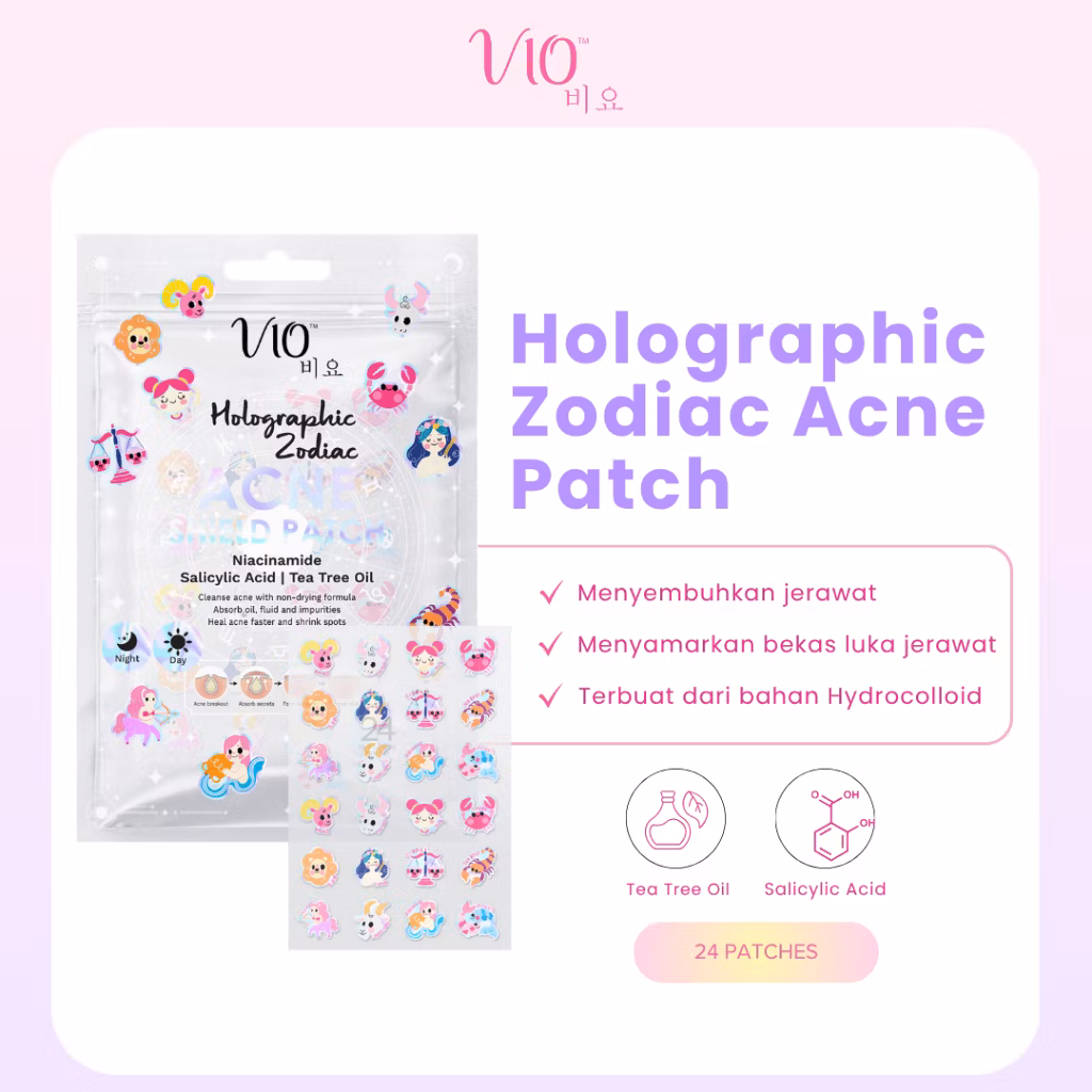 Vio Acne Shield Patch Holographic Zodiac