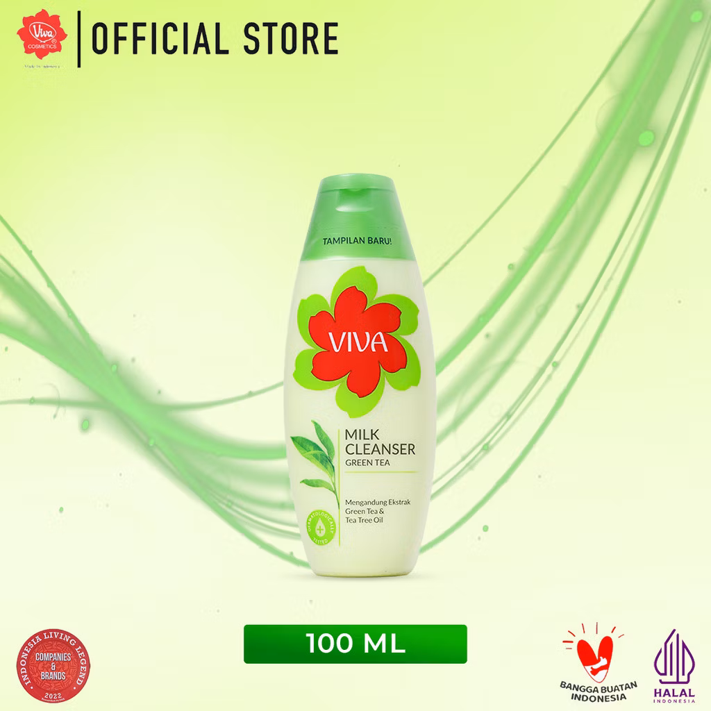 Viva Milk Cleanser Green Tea New Zt 100ml