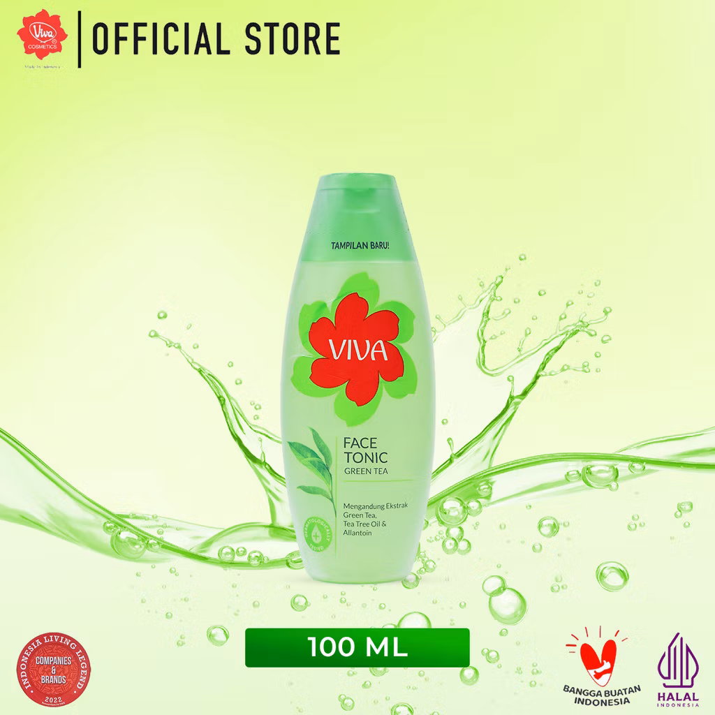 Viva Face Tonic Green Tea New Zt 100ml