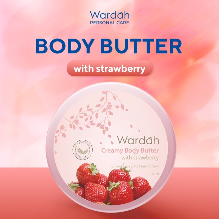 Wardah Creamy Body Butter with strawberry 50 ml