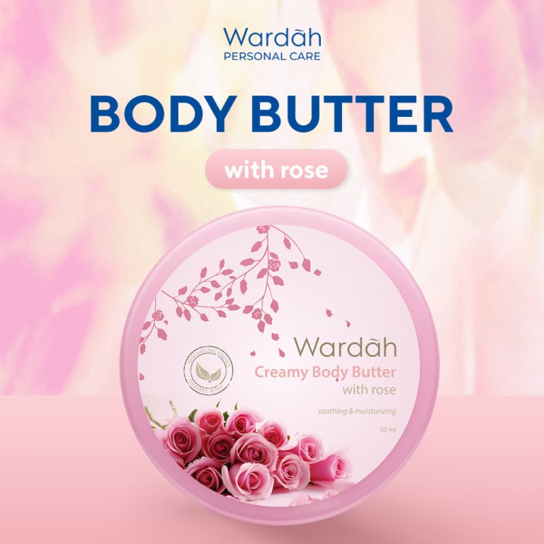 Wardah Creamy Body Butter with rose 50 ml