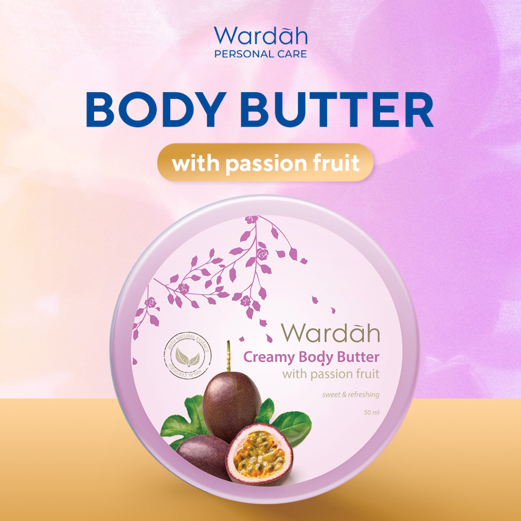 Wardah Creamy Body Butter with passion fruit 50 ml
