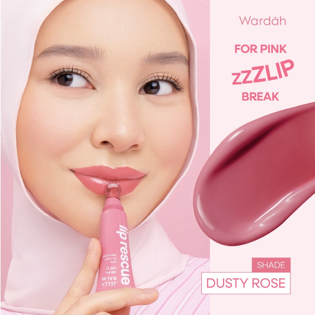 Wardah Lip Rescue Jelly Balm Dusty Rose 9g