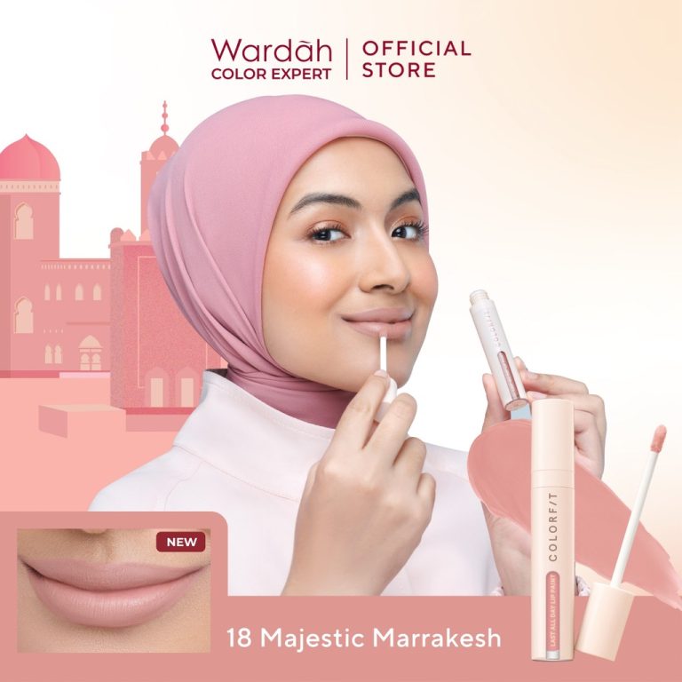 Wardah Colorfit Last All Day Lip Paint 18 Majestic Marrakesh