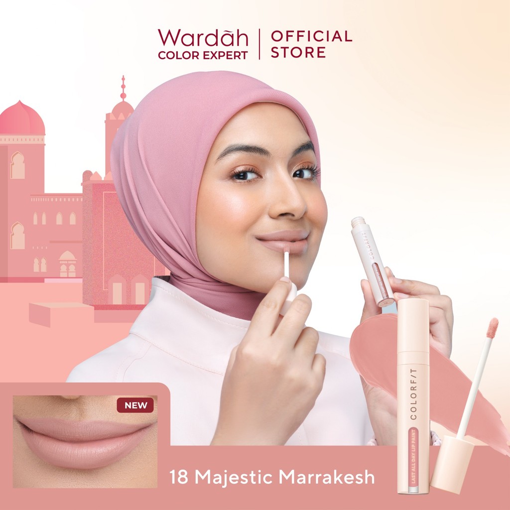Wardah Colorfit Last All Day Lip Paint 18 Majestic Marrakesh