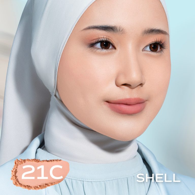 Wardah Colorfit Velvet Powder Foundation Refill 21C Shell 11 g