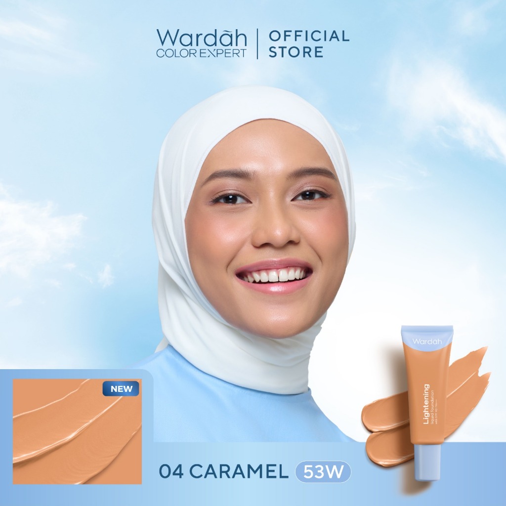 Wardah Lightening Liquid Foundation 04 Caramel 6 ml