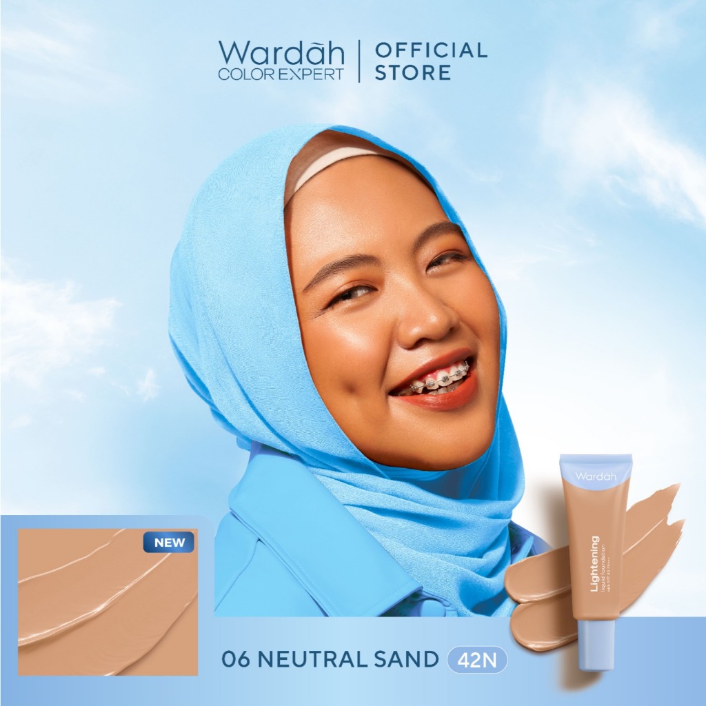 Wardah Lightening Liquid Foundation 06 Neutral Sand 6ml
