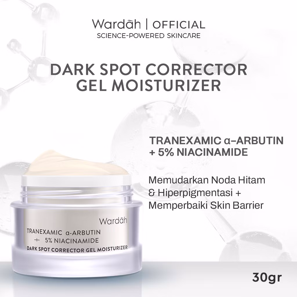 Wardah Tranexamic – Arbutin + 5% Niacinamide Dark Spot Corrector Gel Moisturizer 30gr