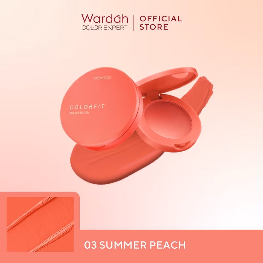 Wardah Colorfit Cream Blush 03 SUMMER PEACH 3 g