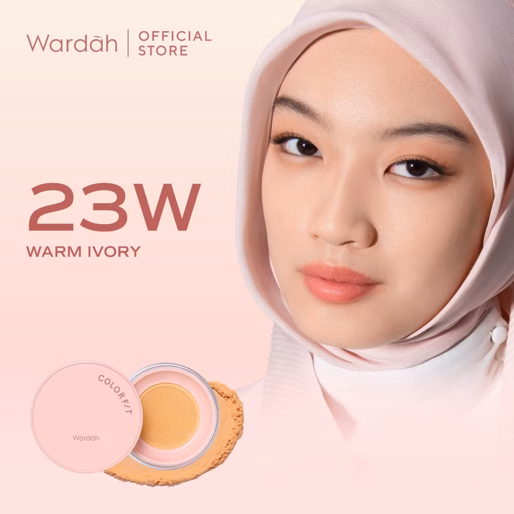 Wardah Colorfit HD Blurify Loose Powder 23W Warm Ivory