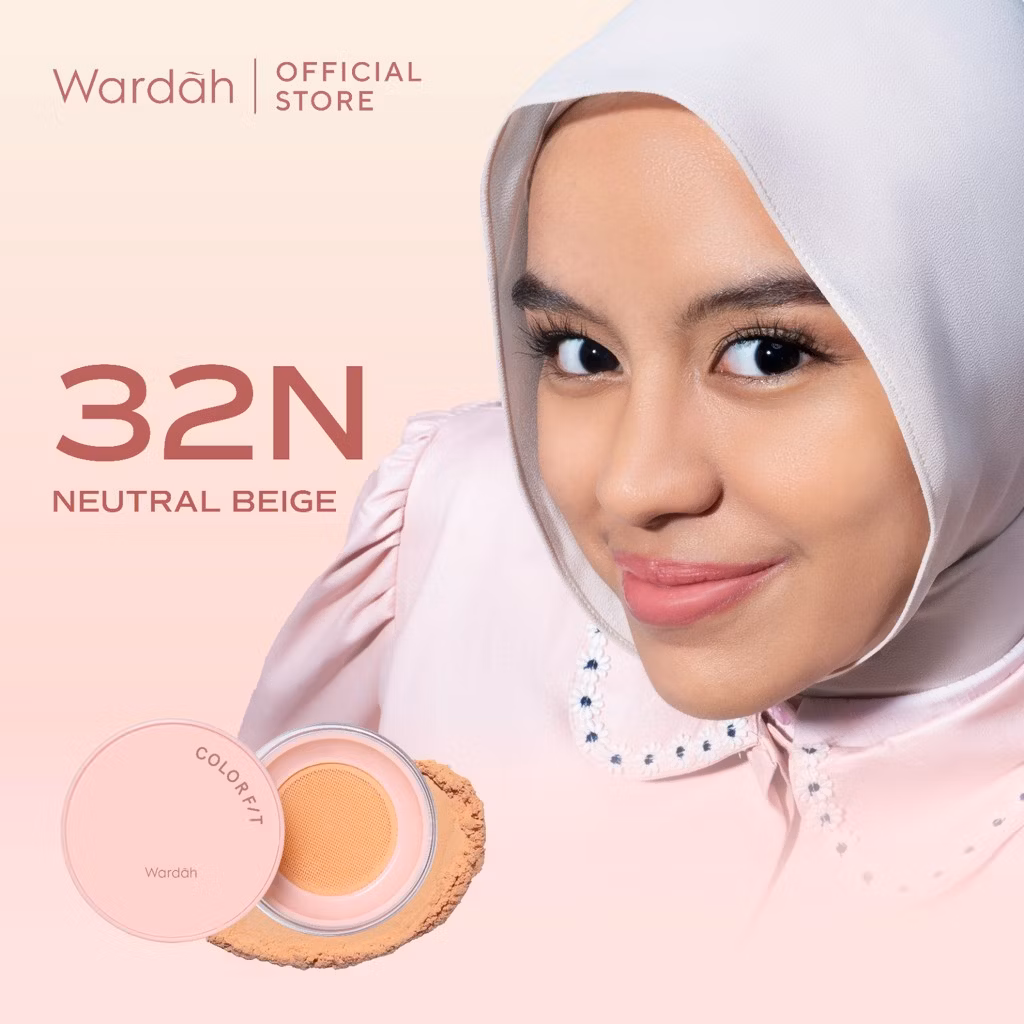 Wardah Colorfit HD Blurify Loose Powder 32N Neutral Beige