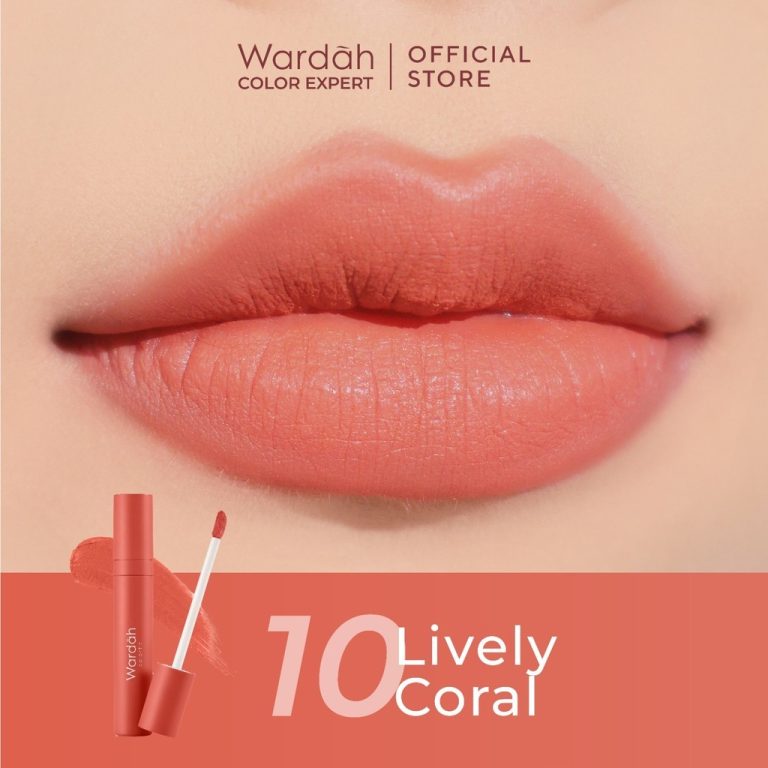 Wardah Colorfit Velvet Matte Lip Mousse 10 Lively Coral 4 g